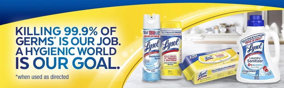 Lysol Disinfectant Wipes, For Disinfecting, Deodorizing, and Cleaning, Lemon & Lime Blossom, 35ct - About Lysol