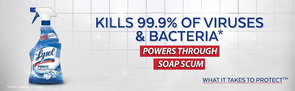 Lysol - 1920090036 Power Bathroom Cleaner Spray, 132oz (6X22oz) - product information 1