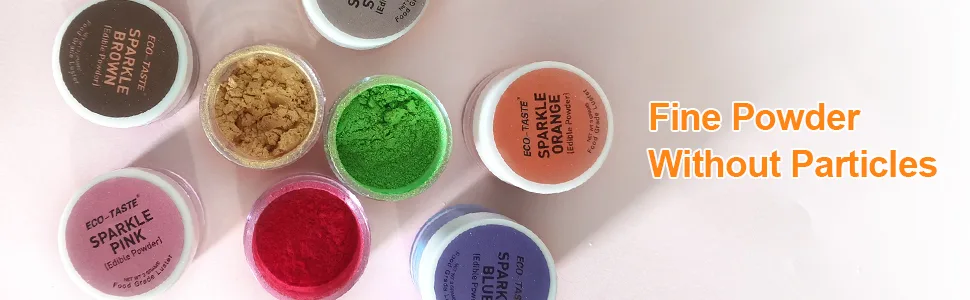 Luster Dust Set 8 Colors (3 grams each container) for Cake, Fondant, Gum Paste Set 1 - edible luster
