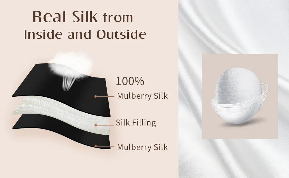 LULUSILK Mulberry Silk Sleep Eye Mask Blindfold with Elastic Strap Headband, Soft Eye Cover Eyeshade for Night Sleeping, Travel, Nap(Pink) - Real silk, both inside and outside. Give you the most luxurious sleeping experience.
