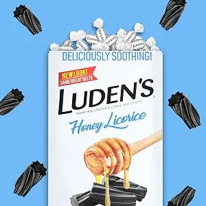 Luden's Wild Cherry Throat Drops | Deliciously Soothing | 30 Drops | 1 Bag - Luden