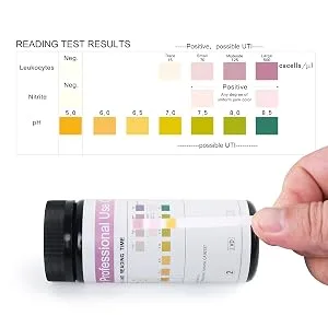LotFancy UTI Test Strips 150ct, 3-in-1 Urine Test Strips for Leukocyte Nitrite and PH Testing, Accurate Results in 1 Minute, Medical Grade Home Test - uti strips