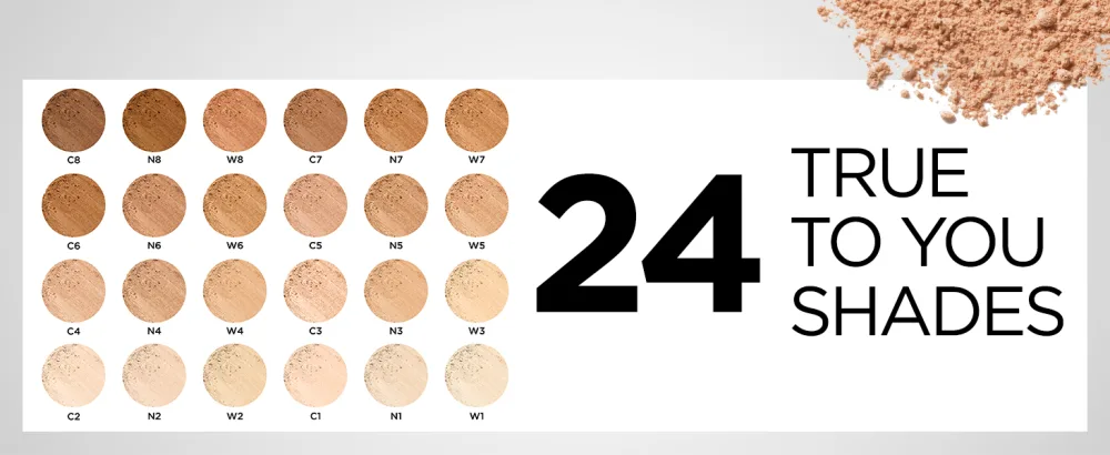 L'Oreal Paris True Match Super-Blendable Powder, Natural Beige, 0.33 oz. W4 Natural Beige - 24 true to you shades