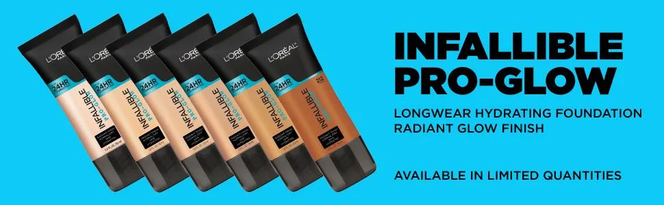 L'Oreal Paris Makeup Infallible Pro-Glow Foundation, 201 Classic Ivory, 1 Ounce - product information 1