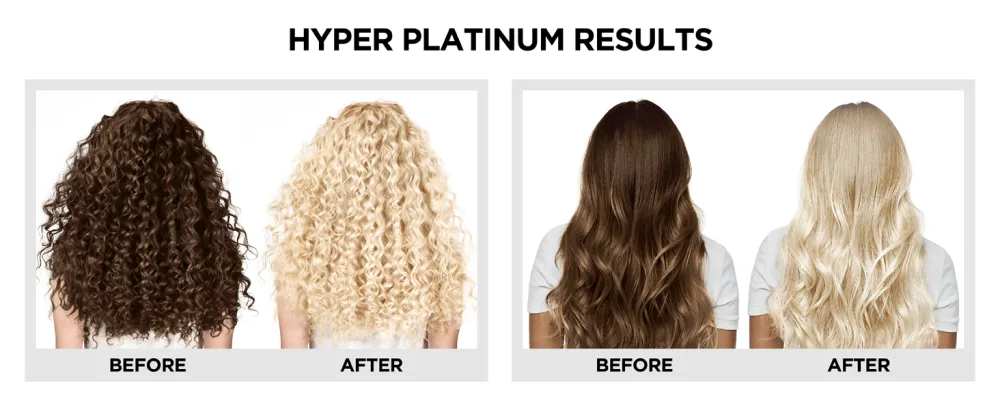 L'Oreal Paris Hyper Platinum Advanced Lightening System Hair Bleach With Anti Brass Purple Conditioner, 4.3 Ounce Hyper Bleach 1 Count (Pack of 1) - how to lighten your hair, brighten dull hair, platinum blonde hair, permanent hair lightener