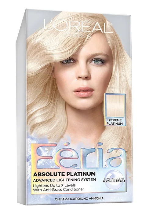 L'Oreal Paris Hyper Platinum Advanced Lightening System Hair Bleach With Anti Brass Purple Conditioner, 4.3 Ounce Hyper Bleach 1 Count (Pack of 1) - how to lighten your hair, brighten dull hair, platinum blonde hair, permanent hair lightener