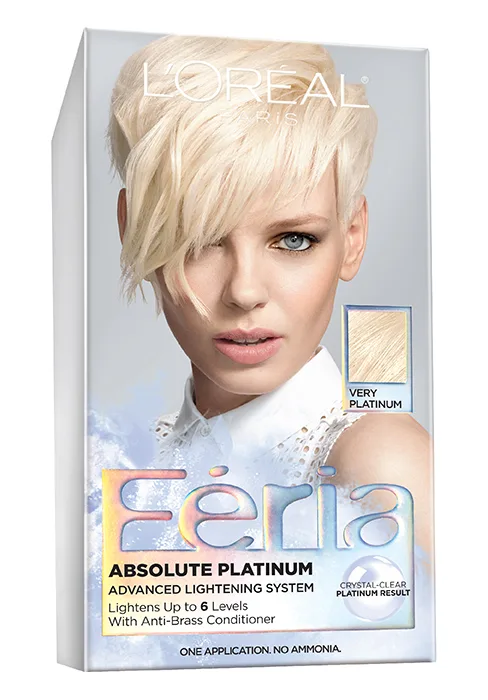 L'Oreal Paris Hyper Platinum Advanced Lightening System Hair Bleach With Anti Brass Purple Conditioner, 4.3 Ounce Hyper Bleach 1 Count (Pack of 1) - how to lighten your hair, brighten dull hair, platinum blonde hair, permanent hair lightener