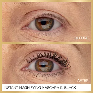 L'Oreal Paris Age Perfect Lash Magnifying Mascara, Black, 0.28 Ounces Washable Black - instant volumizing mascara