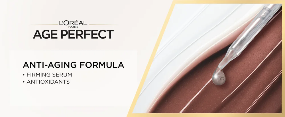 L'Oreal Paris Age Perfect 4-in-1 Tinted Face Balm Foundation with Firming Serum, Light 10, 0.61 Ounce - anti=aging formula