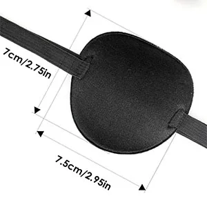 2 Pcs Eye Patch for Adults Kids 3D Adjustable Eye Patches for Amblyopia Lazy Pirate Costume(Black) - product information 10