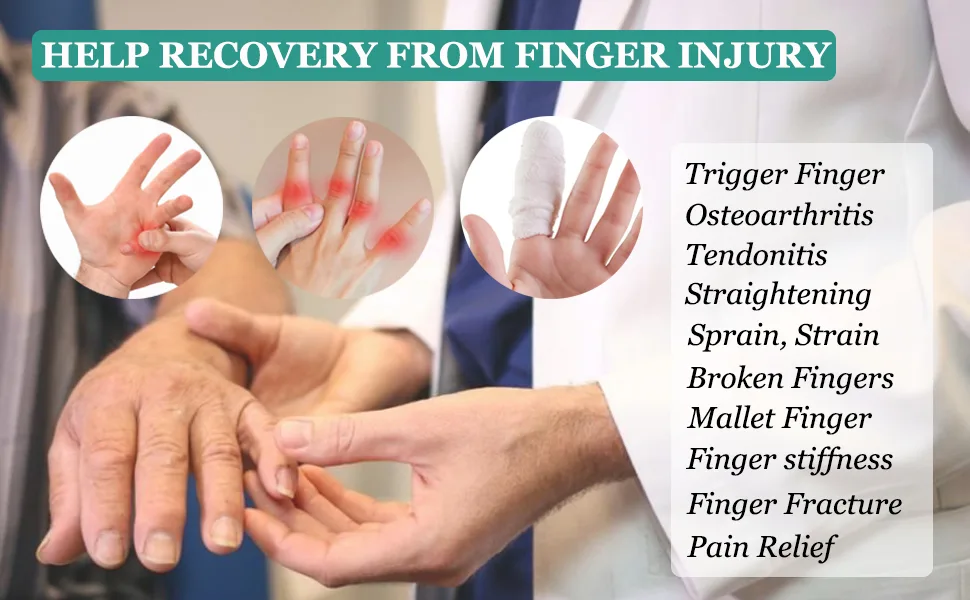 Small Finger Splints (2Pcs) Trigger Finger Splint Thumb Brace for Broken Fingers Straightening Arthritis Sprain Finger Protector Support for Thumb/Middle/Ring/Index/Pinky Finger - Finger Pain Relief and Recovery