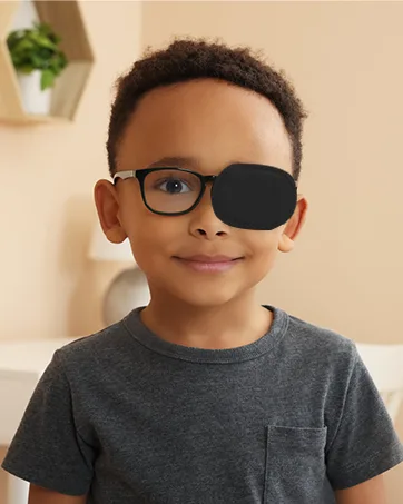 Eye Patch 2PCS 3D Adjustable Eyepatch Medical Eye Patches for Right or Left Eye Amblyopia Lazy Eye Patches for Adults and Kids Black Gray - eye patch for adults medical eye patches for kids eyepatch lazy eye patch for left eye right eye