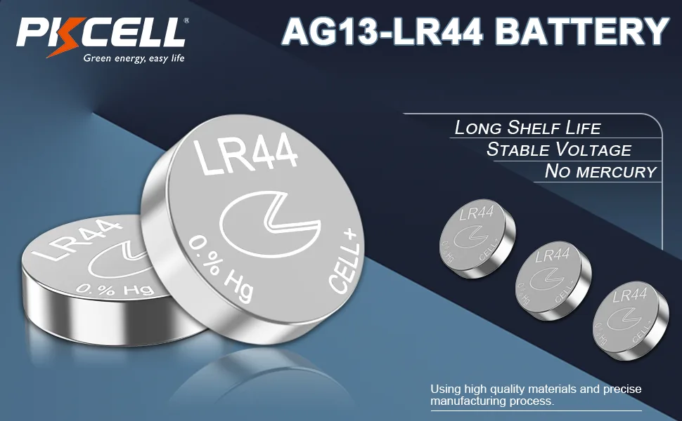 PKCELL LR44 Batteries 40-Pack SR44 357 303 Battery AG13 Button Cell Battery - product information 6