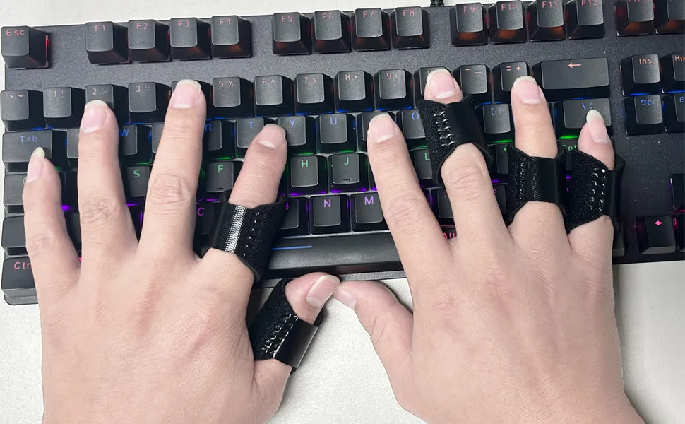 Thumb Finger Splints (5Pcs) Trigger Finger Splint Thumb Brace for Broken Fingers Straightening Arthritis Sprain Finger Protector Support for Thumb/Middle/Ring/Index/Pinky Finger - stabilizes and immobilizes finger