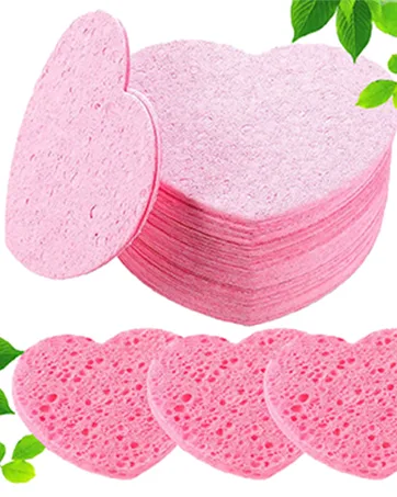 2PCS Mascara Eyelash Shield Applicator Guard Tool Multifunction Eyelash Eyeshadow Auxiliary Guard Pads Silicone Reusable Quick Eye Makeup Tool (Blue) - 50 PCS Facial Sponges,Compressed Facial Sponges,Heart Shape