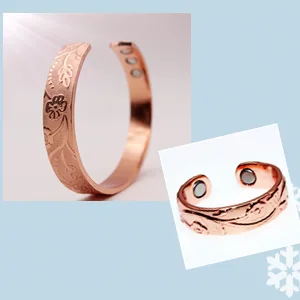 LONGRN-Pure Copper Magnetic Ring & Bracelet Adjustable Size for Women - product information 23