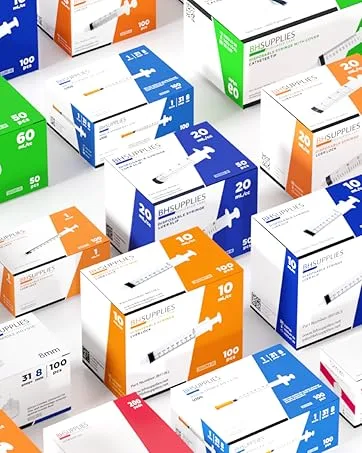 BH Supplies Insulin Pen Needles 32 Gauge - 5/32" 4mm (Pack of 125) - new bh image