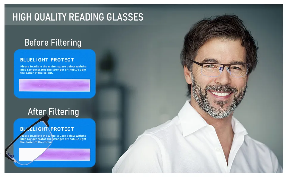 3-Pack Reading Glasses for Men Lightweight Metal Half Frame Blue Light Blocking Computer Readers Stylish Filter UV Ray/Computer Glare with Spring Hinge Eyeglasses(3PCS Black +1.0) 3 Pack(black) 1.0 x - reading glasses