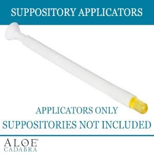 Aloe Cadabra Disposable Vaginal Suppository Applicators (6 Pack) Individually Wrapped Fits Most Brands. for her use with Feminine Boric Acid Suppositories Pills Tablets Capsules Size 00 - Aloe Cadabra Individually Wrapped Suppository Applicator (.5 GM, 1GM, 2GM, 3GM & 4GM), Single Use