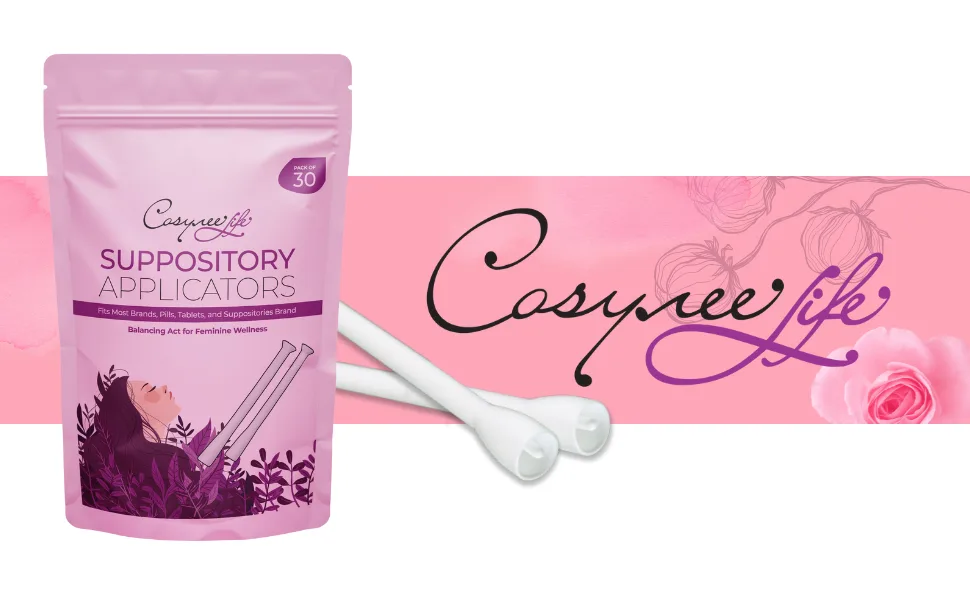 cosynee Disposable Vaginal Suppository Applicator for Women | Easy-to-Use Fits Most Brands Small Pill Tablets and Suppositories | Individually Wrapped | 30 Count (Pack of 1) - Disposable Vagibal Suppository Applicator
