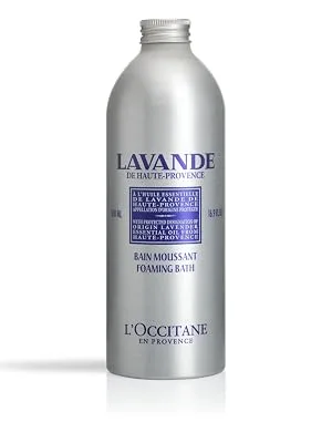 L'Occitane Relaxing & Foaming Lavender Bubble Bath, Standard, 16.9 Fl Oz - lavenderfoamingbath