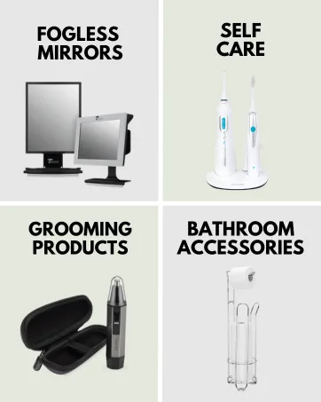 ToiletTree Products Poseidon Oral Irrigator Replacement Tips Twin Pack (2 Tips) Black - toilettree products bathroom accessories toiletries shaving grooming