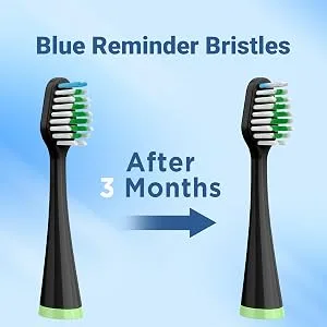 Replacement Toothbrush Heads for AquaSonic Duo Series 5 White & 5 Black Brush Heads with Covers 1 Count (Pack of 10) - aquasonic duo replacement toothbrush heads