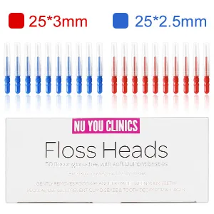 LKE 50pcs/Pack Interdental Brush Tooth Flossing Head Oral Dental Hygiene Brush Tooth Cleaning Tool Tooth Cleaning Tool - Interdental Brush