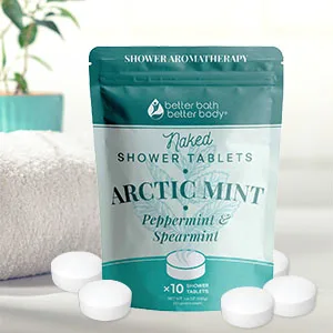 Arctic Mint Shower Tablets (10 Tabs) Peppermint & Spearmint Essential Oils 10 Count (Pack of 1) - shower aromatherapy