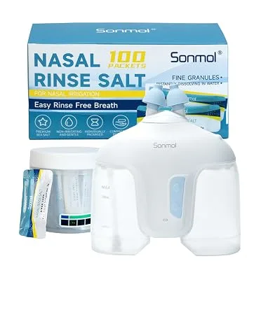 Saline Packets Premixed Salt Packets for Nasal Rinse Refill Packets 100 Count (Pack of 1) - B0CFFDNXMV
