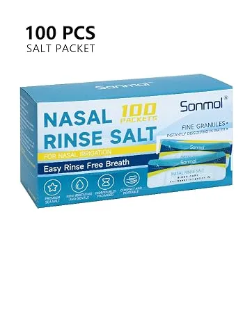 Saline Packets Premixed Salt Packets for Nasal Rinse Refill Packets 100 Count (Pack of 1) - product information 5