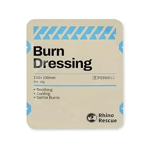Rhino Rescue 4" X 4" Burn Dressing Burn Gel Cooling Soothing Cream Relief Burn First Aid Supplies (5) - product information 20