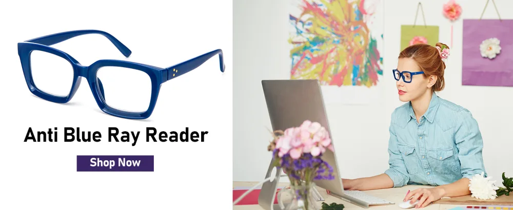MMOWW 4 Pack Oversized Reading Glasses Oprah Style Fashion Cute Readers for Women Blue Light Blocking +2.5 4 Pcs 2.5 x - square reading glasses oversized black red blue blue light blocking anti ray