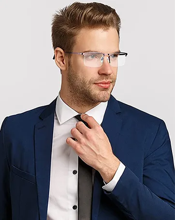 HUYAOPT 2-Pack Blue Light Blocking Reading Glasses Men Women Spring Hinge Computer Reading Glasses Metal Frame (Mixed Color 1.0 Mixed Color 2pcs 1.0 x - Blue Light Blocking Reading Glasses