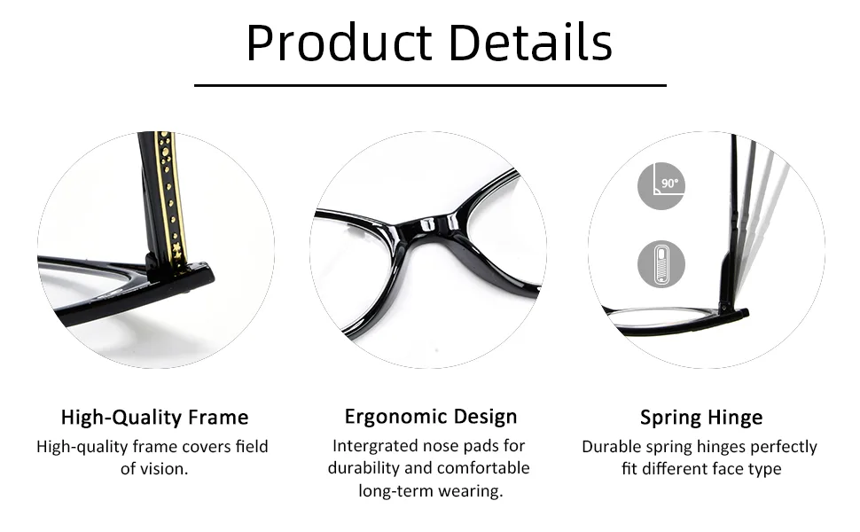 3-pack Womens Reading Glasses Include Ladies' Vintage Cat Eye Reading Sunglasses 3-pack Purple 2.0 x - Classical Cat Eye Reading Glasses