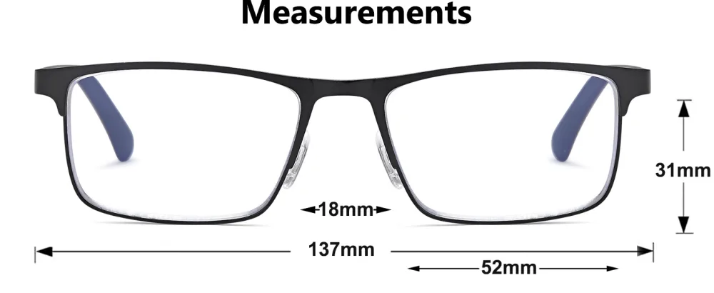 Reading Glasses for Men - Spring Hinge - Comfortable metal reading glasses Blue Light Blocking Computer UV-Eye Strain-Glare Glasses for Reading- 3 Pairs 3pcs Mix Color 1.25 x - reading glasses men