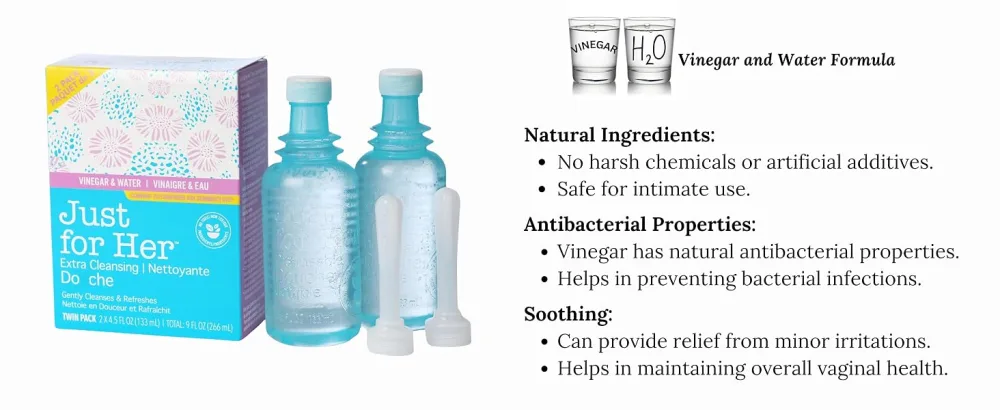 Extra Cleansing Douche 4.5 fl oz Bottle (2-Pack) - Perfect for Vaginal Care & Feminine Wash DS01-2 2 Pack of 9 Fl Oz 2.0 - just for her