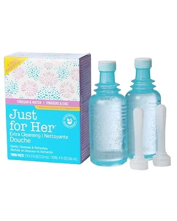 Extra Cleansing Douche 4.5 fl oz Bottle (2-Pack) - Perfect for Vaginal Care & Feminine Wash DS01-2 2 Pack of 9 Fl Oz 2.0 - Just for her