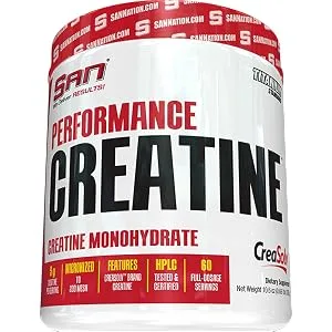 SAN Performance Creatine 300g- Supports Muscle Growth + Athletic Performance - 60 Servings 60 Servings (Pack of 1) - Performance Creatine Product Image