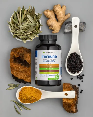 healblend Organic Nitric Oxide Beet Root Capsules 1300mg - Support Immune System Nitric Oxide Booster - 120 Count - Immune Support Supplement