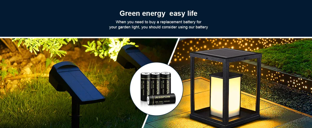 18500 Rechargeable Batteries IMR 18500 Rechargeable Li-ion Battery 1600mAh 3.7V for Flashlight Solar Garden Light with Button Top (4Pack) - 18500 Battery