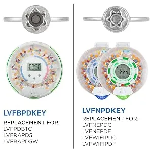 LiveFine Replacement Key for LVFNEPDC LVFNEPDF LVFWIFIPDC LVFWIFIPDF Live Fine Pill Dispensers - product information 5