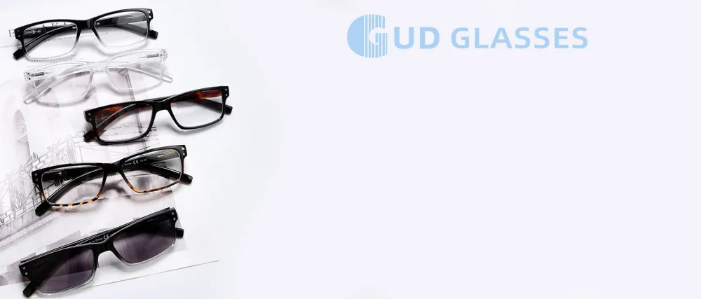 GUD Oversized Reading Glasses with Screwless Spring Hinge Metalless Stylish 6 Pack Readers for Men Women +2.00 6 Pack Mix Color 2.0 x - GUD Reading Glasses Men Women
