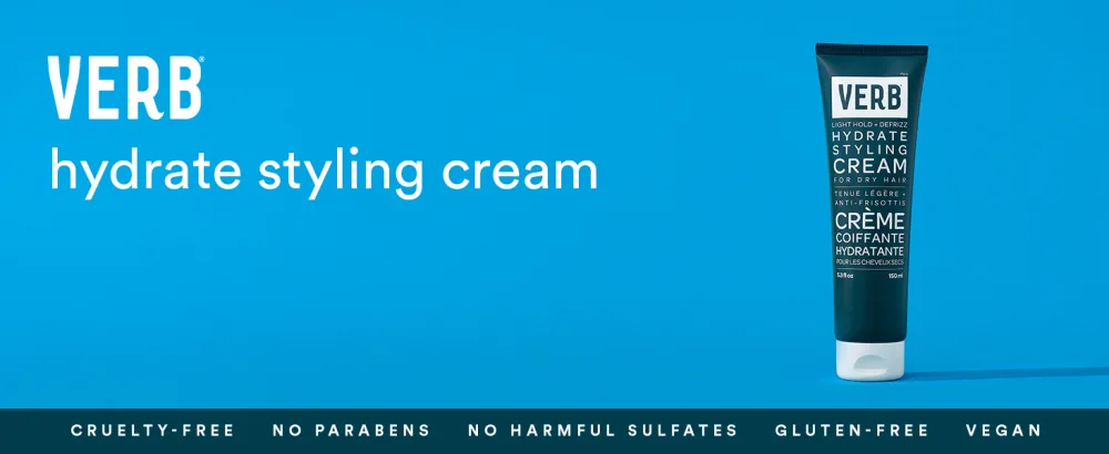 VERB Hydrate Styling Cream Amber + Warm Jasmine 5.3 Fl Oz (Pack of 1) - hydrate styling cream bottle