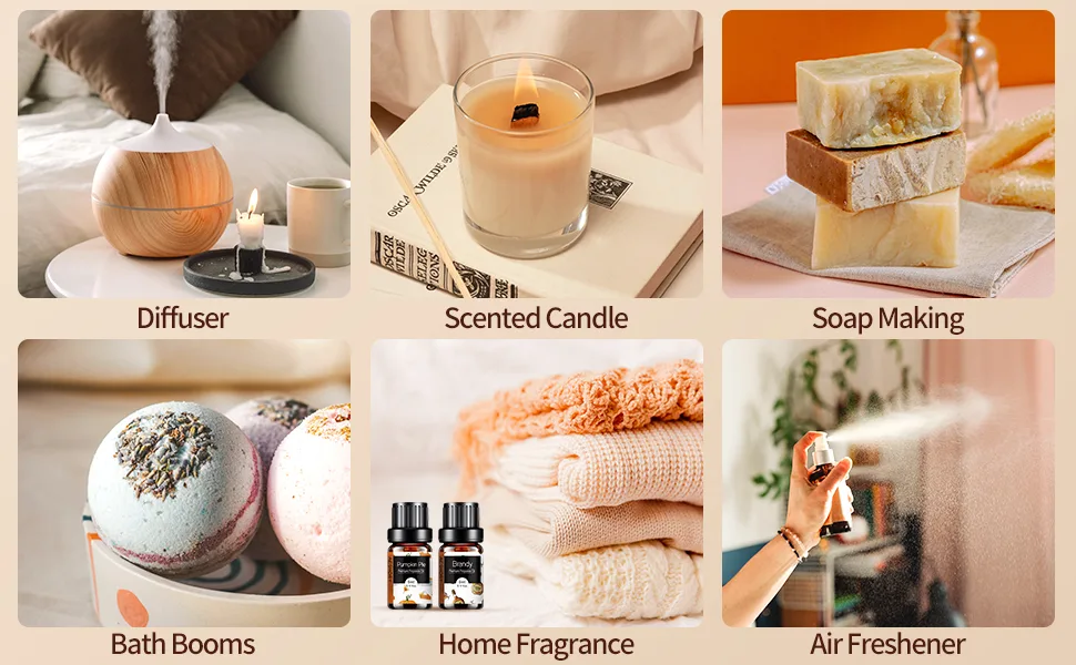Bakery Essential Oils Set - Fragrance Oil for Diffusers Candle Making - Pumpkin Pie Coffee Cake Oatmeal Cookie Gingerbread Cinnamon Apple Aromatherapy Scented Oils (5ml) Bakery 0.17 Fl Oz (Pack of 14) - Bakery Essential Oils Set
