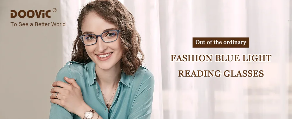 DOOViC 4 Pack Computer Reading Glasses Blue Light Blocking Anti Eyestrain Spring Hinge Stylish Readers for Women 2.00 Strength 4 Colors 2.0 x - reading glasses for women 2.5+ 1.25 reading glasses for women womens reading glasses
