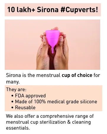 Sirona Menstrual Cups (Large (Pack of 2)) - mensural cup