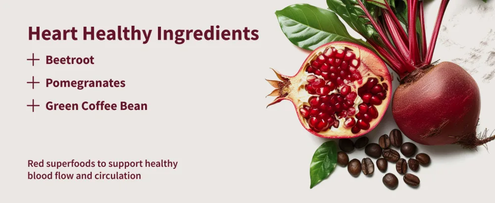Snap Supplements Heart Beet Gummies Blood Flow and Blood Circulation Supplements Heart Health Supplements 60 Count - image