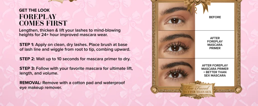 Too Faced Better Than Sex Foreplay Mascara Primer 0.27 fl. oz. Black 0.27 Fl Oz (Pack of 1) - product information 11