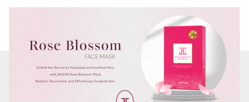JAYJUN Rose Blossom Mask Pack of 10 Sheets 0.84 fl. oz 25ml Rose Hydrating Brightening - Rose_Blossom Mask